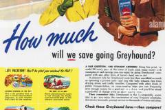 greyhound-bus-advert-1949-showing-the-gmc-pd-3751-silversides-coach-H63XMX